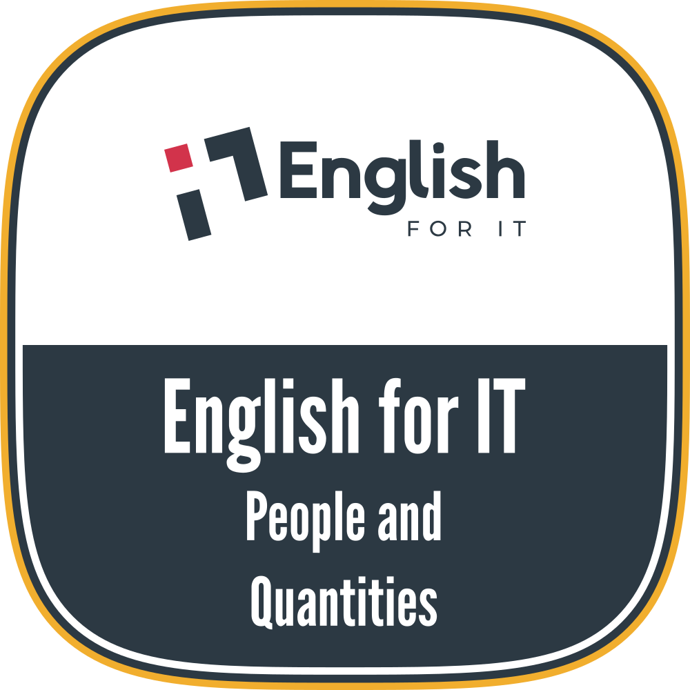 People and Quantities Badge